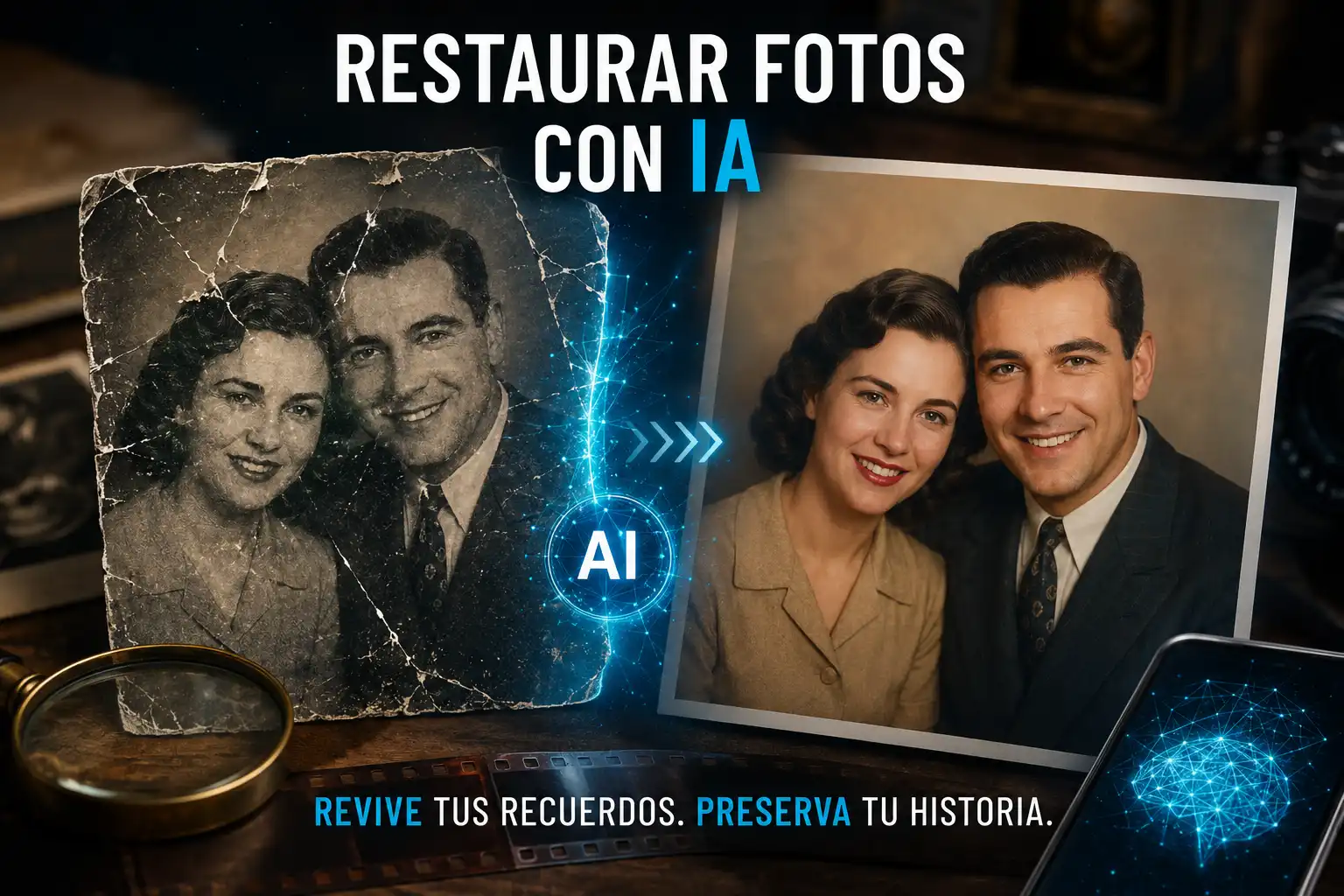 Restaurar Fotos con IA: Prompts Profesionales para Cada Caso