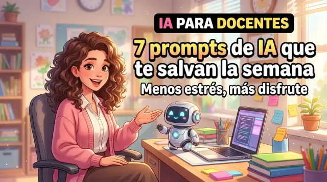 7 Prompts de IA para Docentes que Te Salvan la Semana